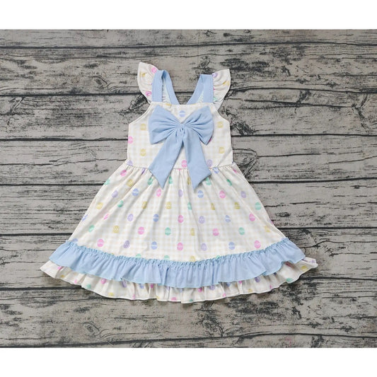 Bow Easter Egg Ruffle Dress